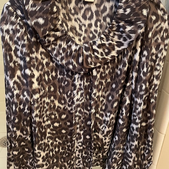 Kate Spade silk leopard blouse - Picture 5 of 6